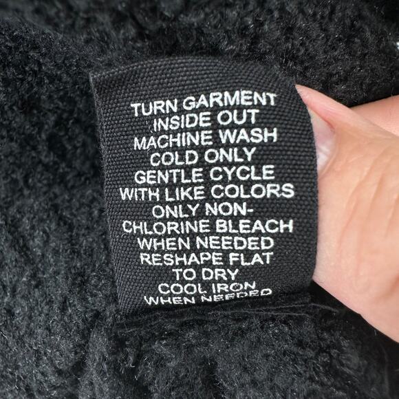 Marled Sweater WMNS XS Black Soft Fuzzy Pullover High Neck Long Sleeve Stretchy - Picture 8 of 8